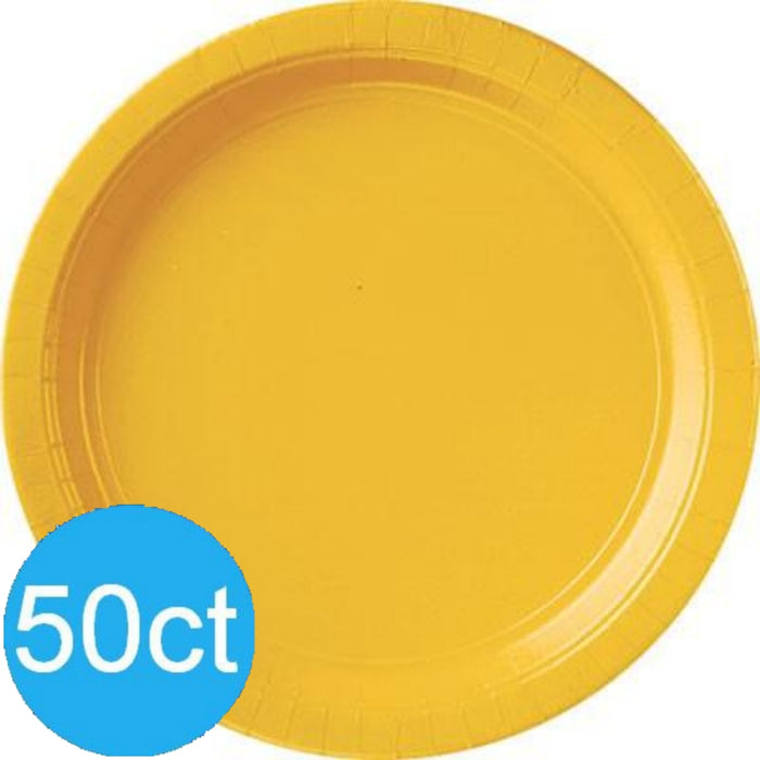 Yellow Sunshine 10" Paper Plates | 50ct