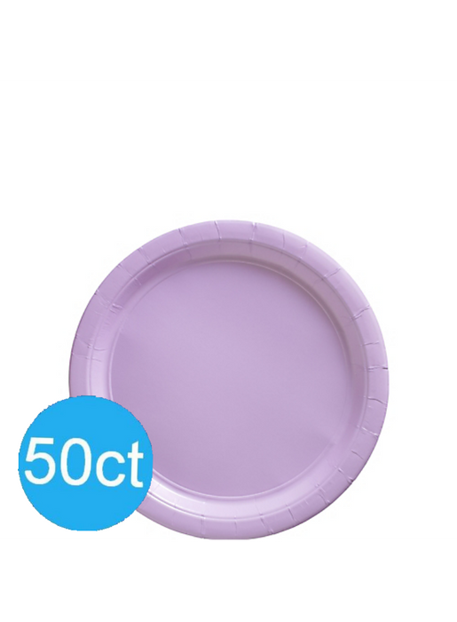 Lavender Paper Dessert Plates 6.75'' | 50ct