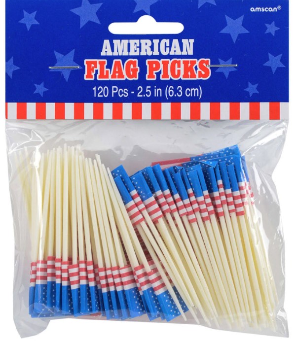 American Flag Picks | 120pc