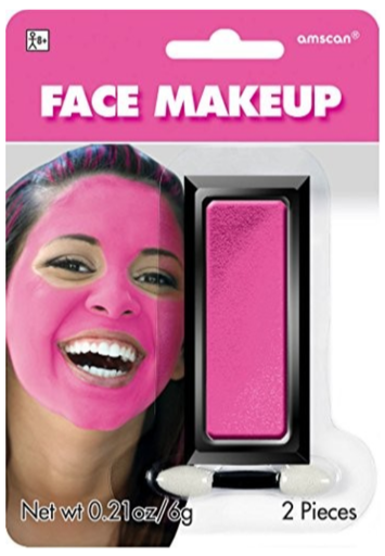 Pink Face Makeup - 0.21 oz (Pack Of 1) - Suitable For Parties & Performances