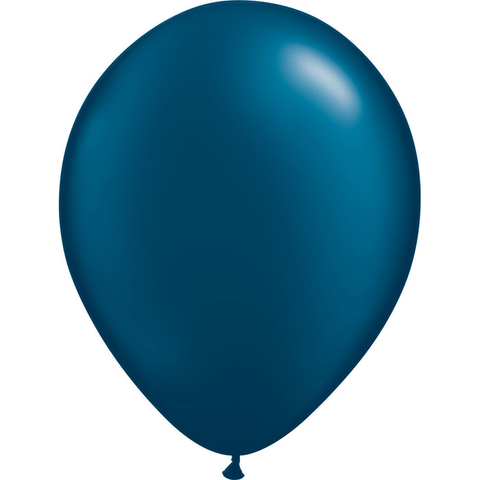 Pearl Midnight Blue, Latex Balloon With Helium and Hi-Float  11'' | 1 ct