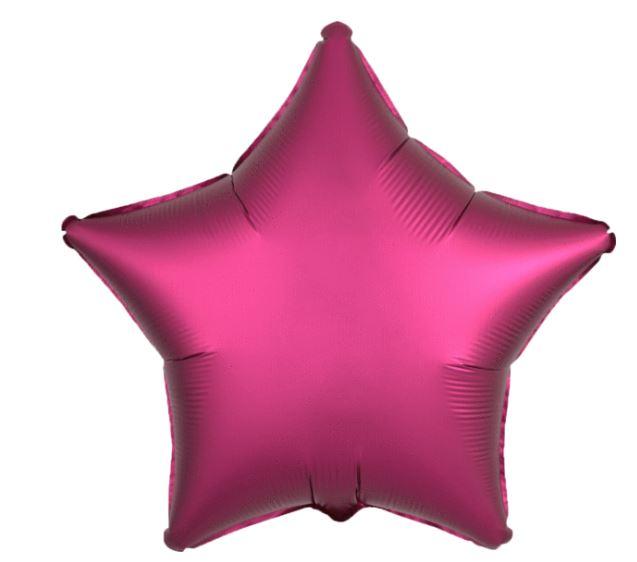 Satin Pomegranate Star Balloon, 18'' | 1 ct