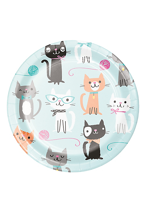 Purr-fect Cat Dessert Plates | 8ct