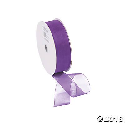 Sheer Purple Ribbon | 1.5" 25 yds