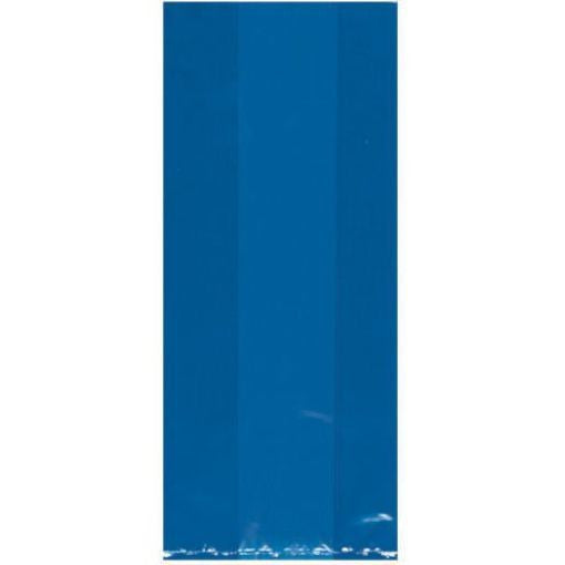 Royal Blue Translucent Party Bags Small | 25ct.