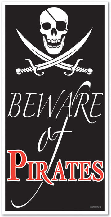Beware of Pirates Door Cover | 30 x60"
