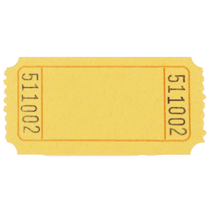 Yellow Single Ticket Roll | 2000ct
