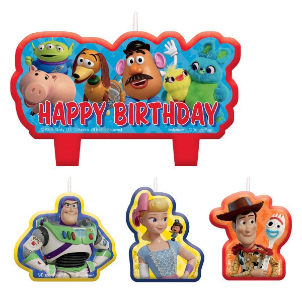 Toy Story Birthday Party Candle Set  | 4 ct