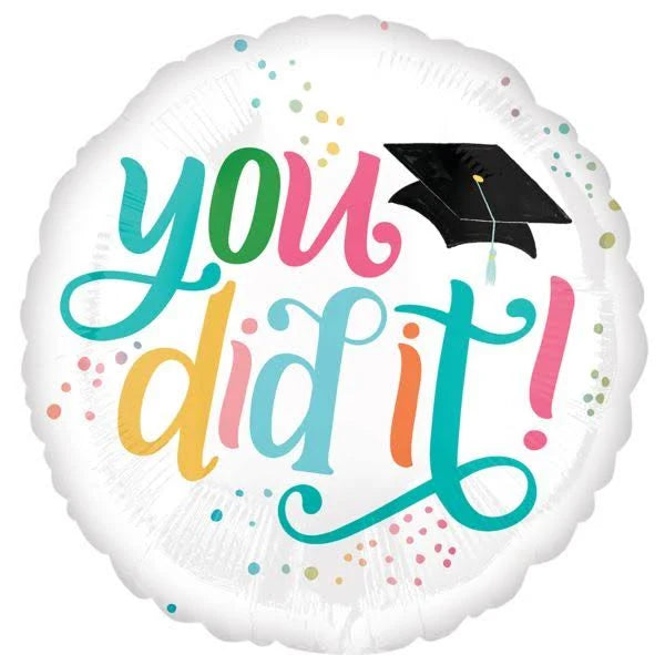 Graduation Follow Your Dreams You Did It Mylar Balloon 17" | 1ct
