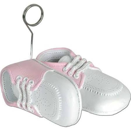 Baby Shoe Pink Balloon Weight/Photo Holder