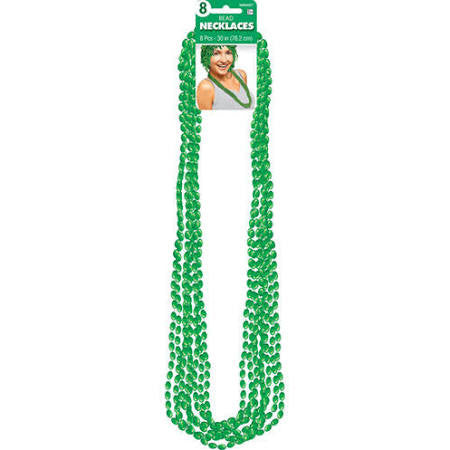 Green Beaded Necklaces | 8ct