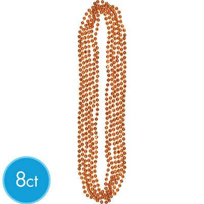 Orange Beaded Necklaces | 8ct