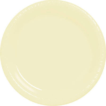 Vanilla Creme 10.25'' Plastic Plates | 50ct