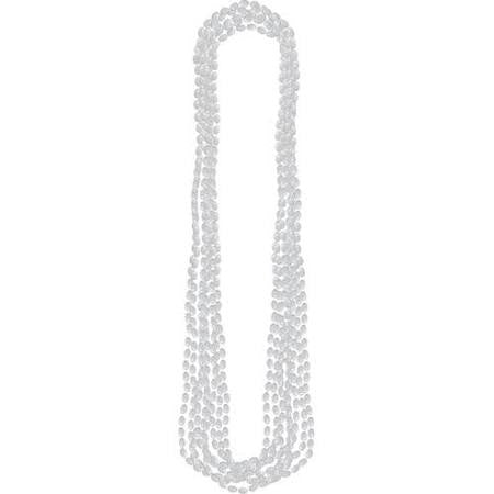 Silver Beaded Necklaces | 8ct