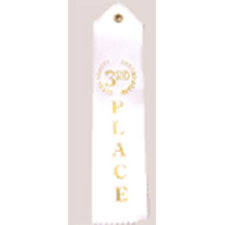 3rd Place White Ribbons | 12ct