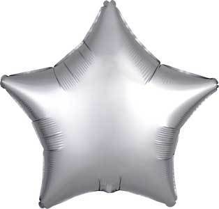 Platinum Star Balloon, 18'' | 1 ct