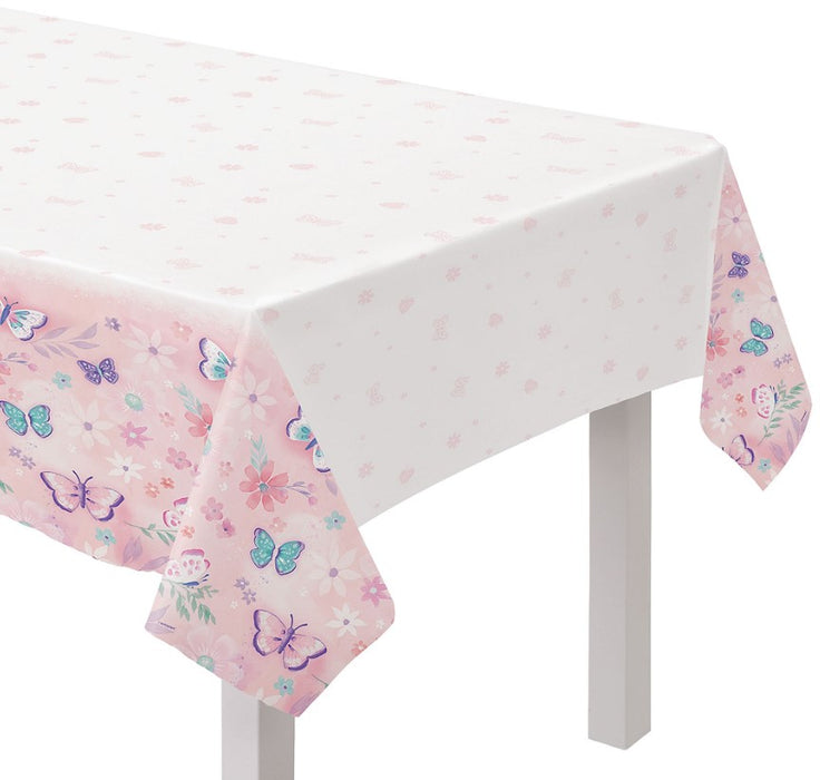 Flutter Plastic Table Cover 54in x 96in | 1ct