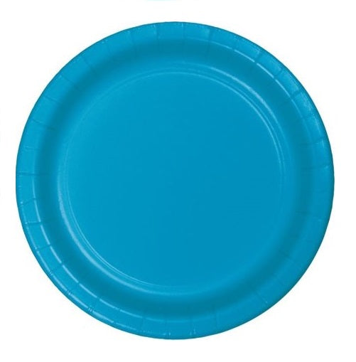 Turquoise 9" Paper Plates | 24ct