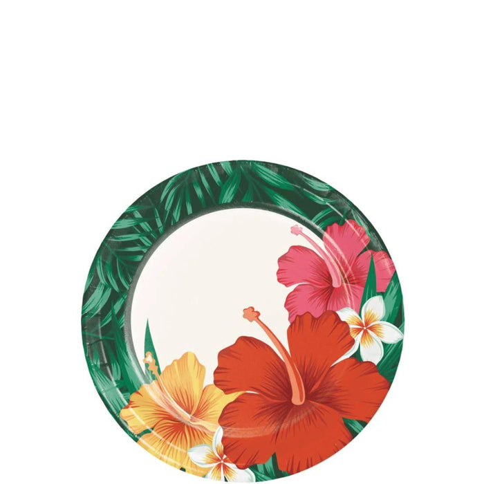Tropical Flowers Dessert Plate | 8ct