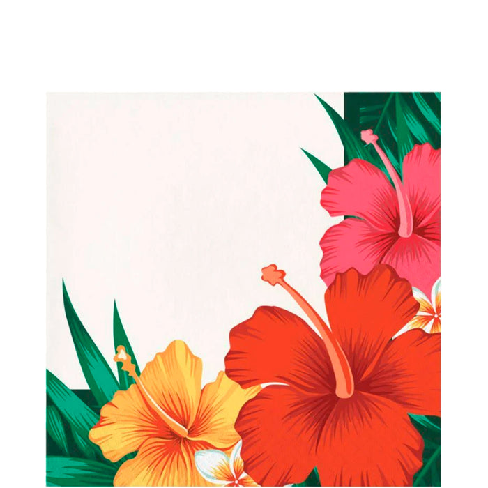 Tropical Flowers Lunch Napkins | 16ct