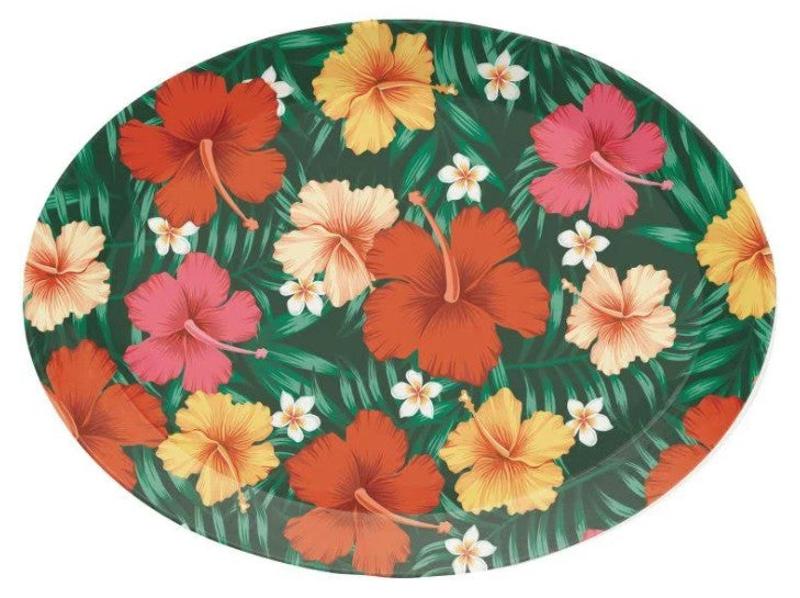 Tropic Flowers Plastic Tray | 1ct