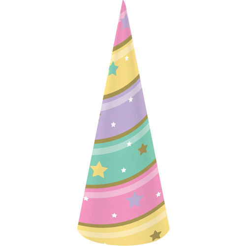 Sparkle Unicorn Horn Party Hats | 8ct