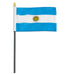 Argentina Flag with Stick | 4" x 6"