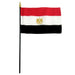 Egypt Flag with Stick | 4" x 6"