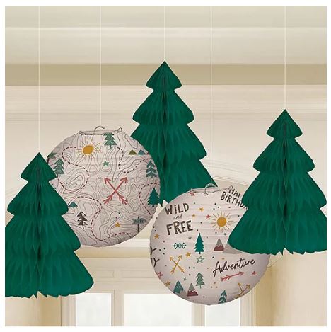 Into The Wilderness Honeycomb Decorations | 5pcs