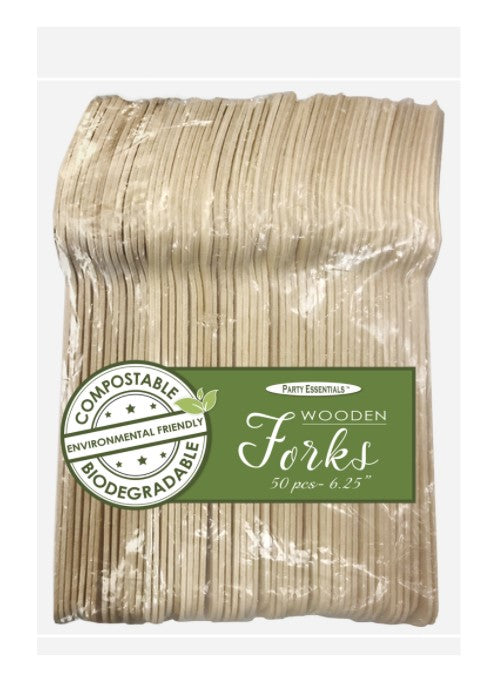Eco Essentials Wooden Forks | 50ct