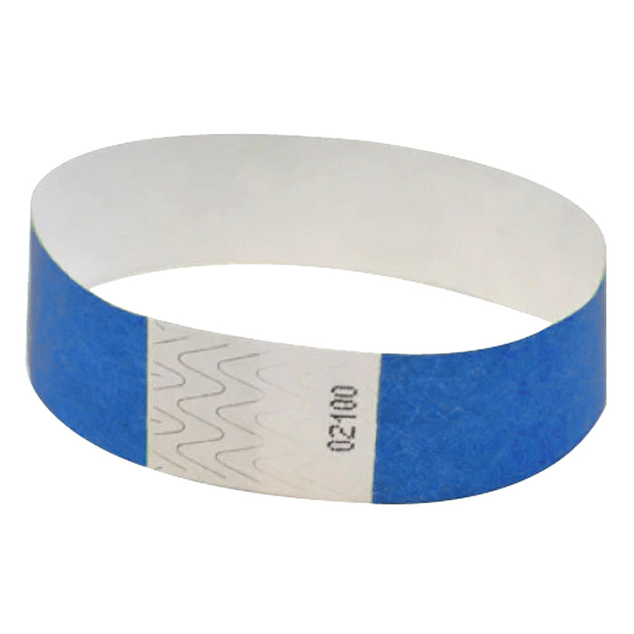 Blue Tyvek Wristband | 100ct