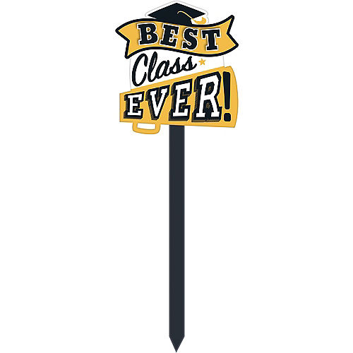 Graduation Best Class Ever Yellow Yard Sign | 1ct
