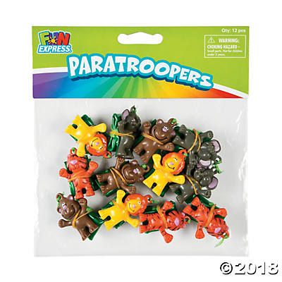 Zoo Animal Paratroopers | 12ct